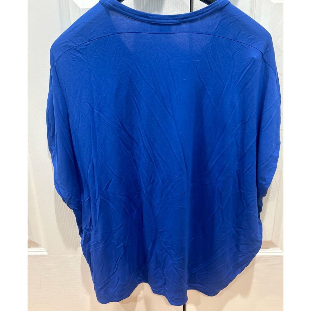Vince Dolman Sleeve Crewneck Baggy Oversized T Shirt Blue Small - Picture 2 of 5